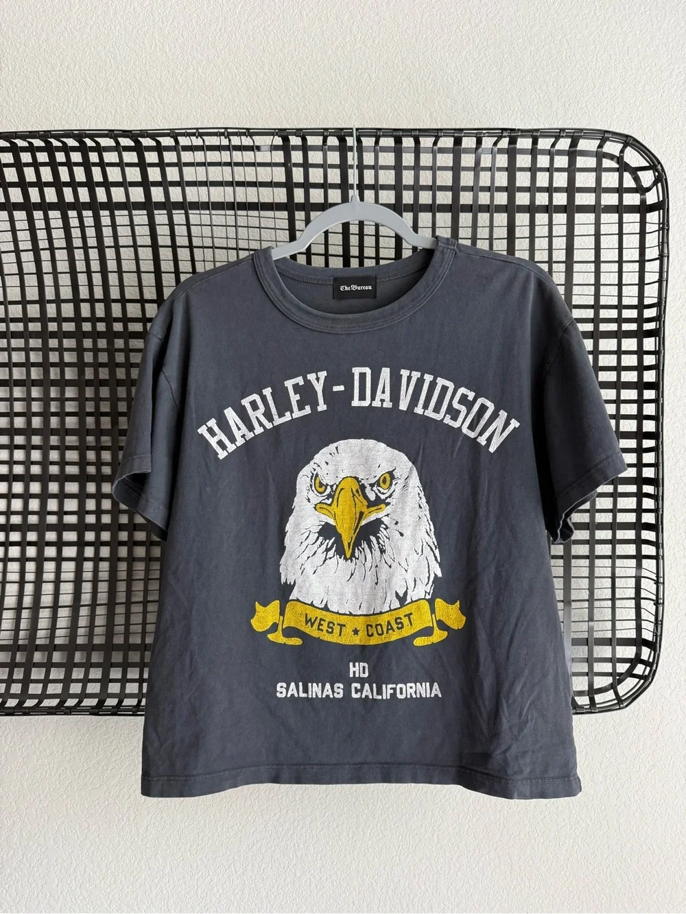 Free people the bureau Harley Davidson eagle baby tee